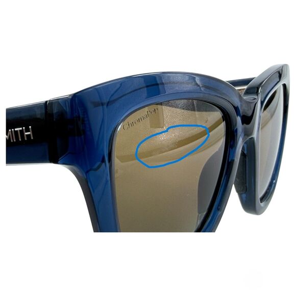 Smith Optics Sway Womens Plastic Polarz Sunglass QM4 French Navy 52-20 ChromaPop main image 6